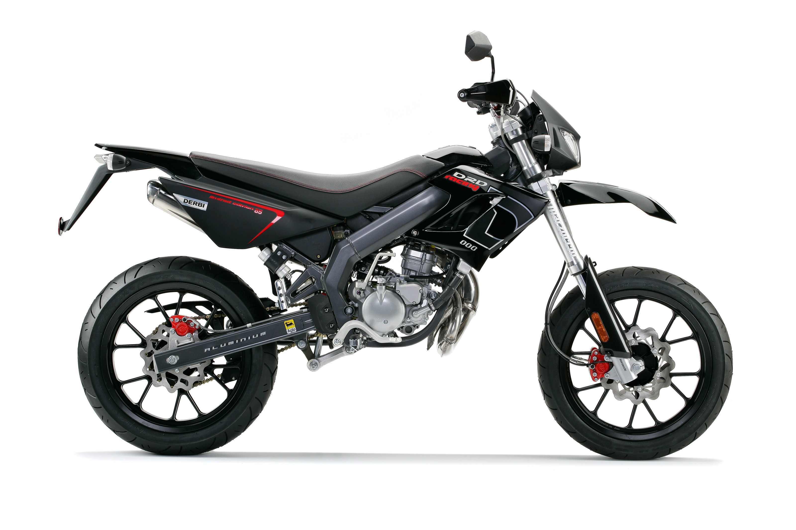 Kit Catena Moto Afam In Acciaio Per DERBI DRD 125 SM (Senda) | 2009-2013 | Pignone Corona E Catena A428R1-G
