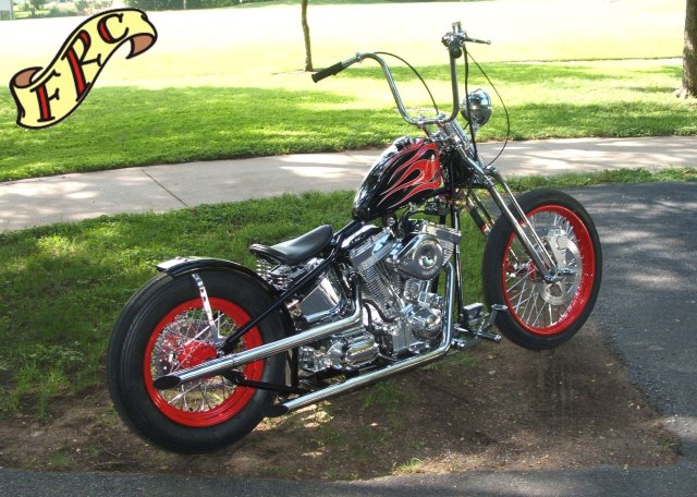 The old-school custom Flyrite Choppers Bobber draws all the eyes! #4