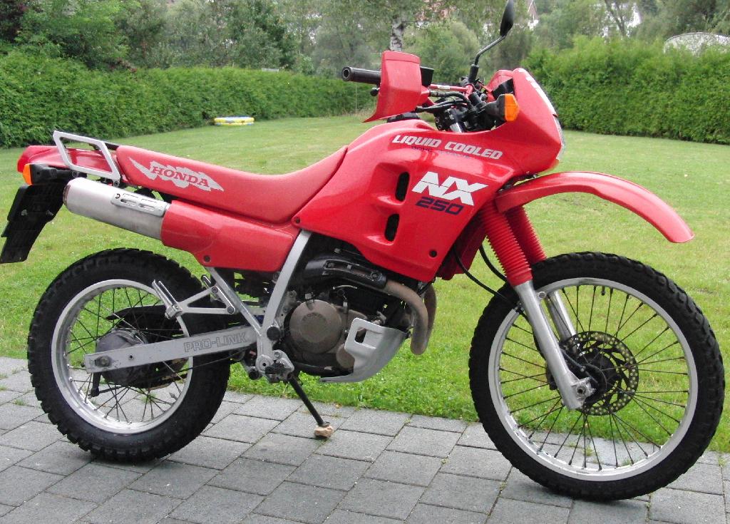 HONDA NX 250. Technical data of motorcycle. Motorcycle 