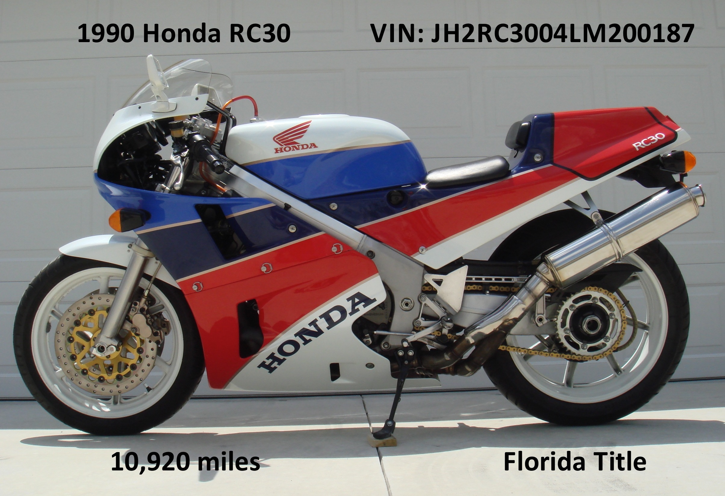 Honda VFR750R / RC30 - R-edition (reduced effect) #6