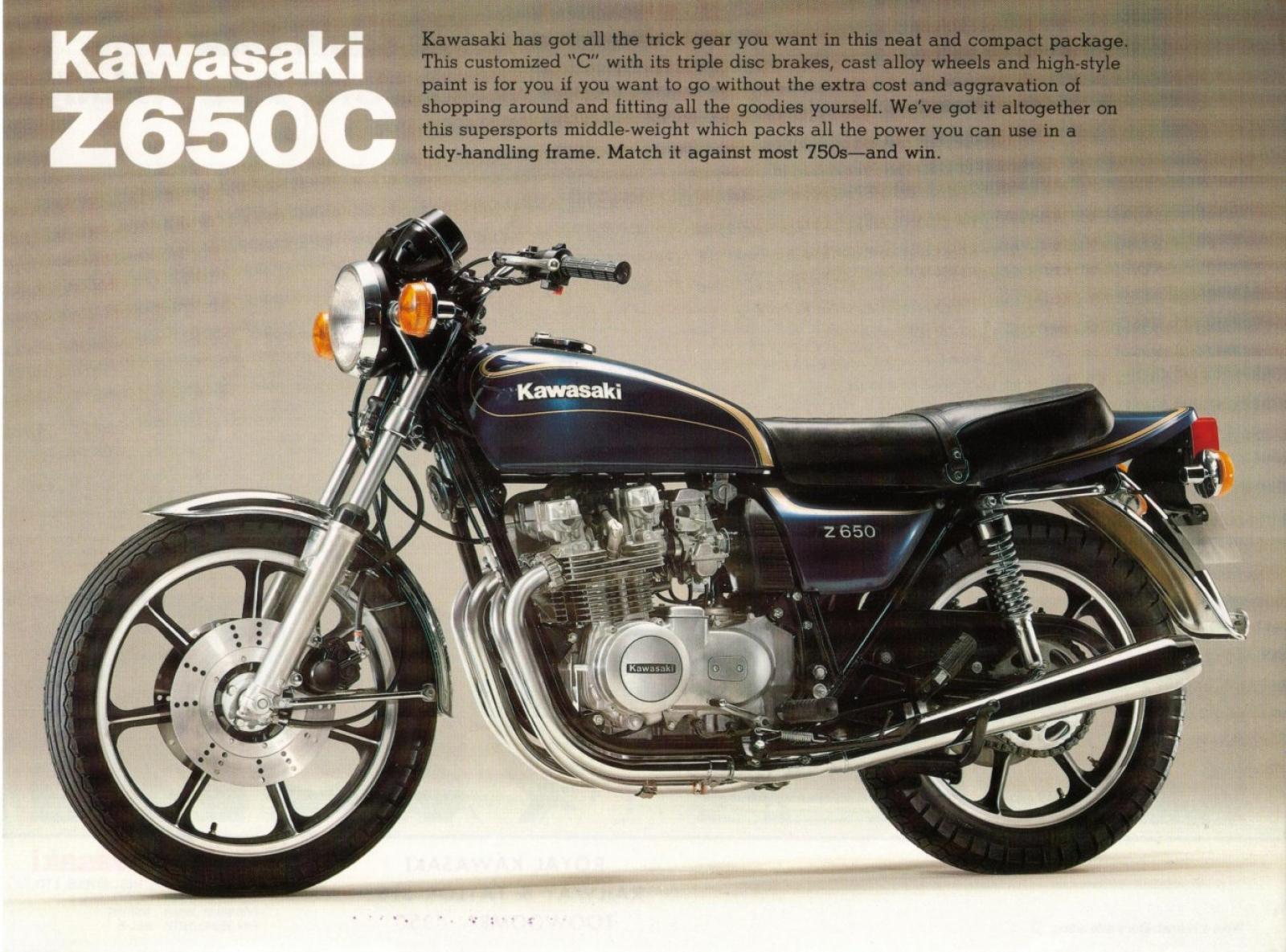 samle spin Flock 1983 Kawasaki Z650F - Moto.ZombDrive.COM