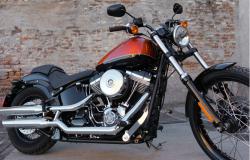 Harley-Davidson Softail Blackline Dark Custom #5