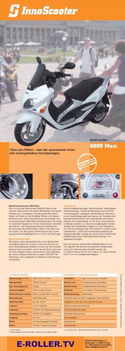 Innoscooter Elektroroller EM 6000 Maxi-Lithium 2010 #8
