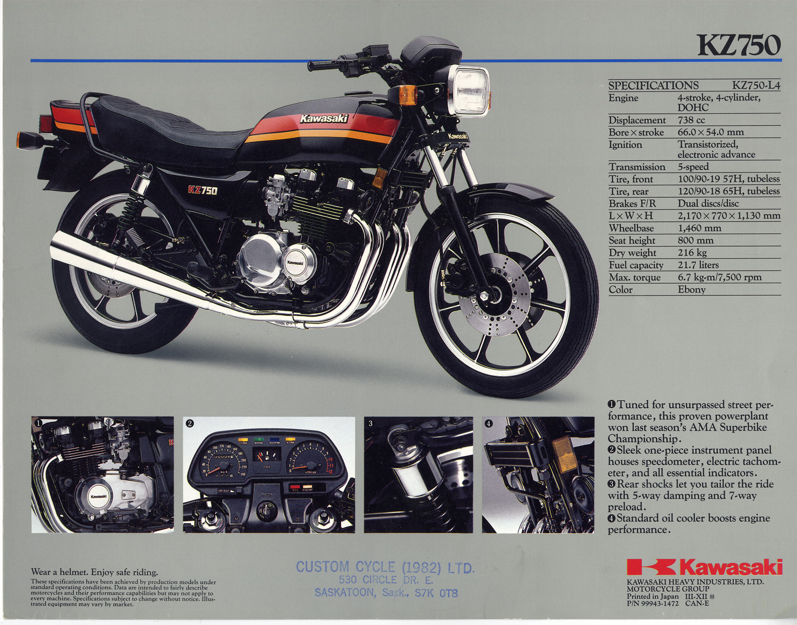 Kawasaki Z750L 1983 #5