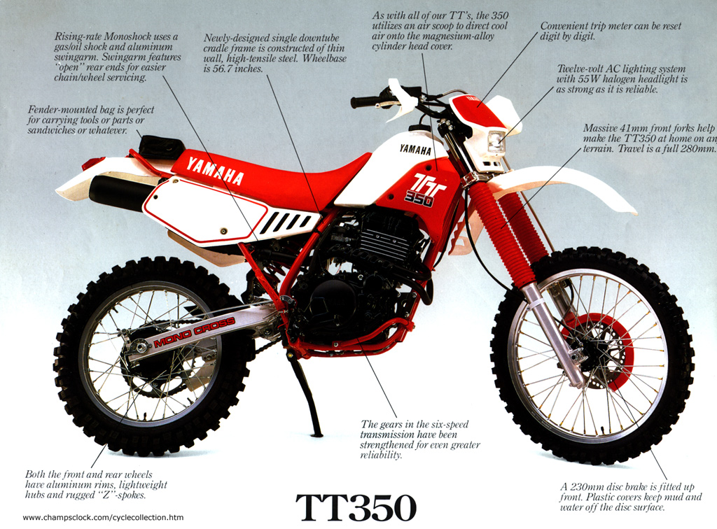 1991 Yamaha TT 350 #2