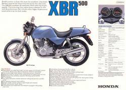 Honda XBR500 N 1985 #7