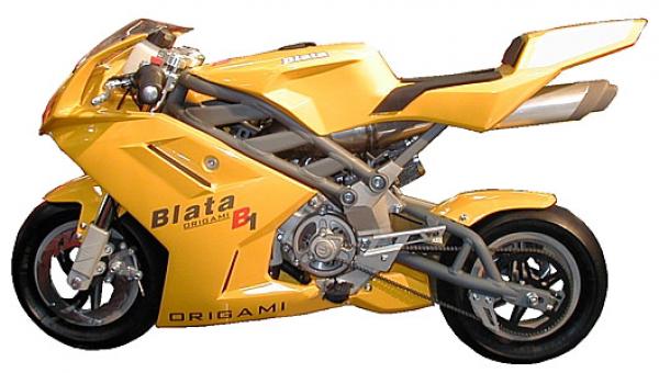 Sporting bike with the Blata Origami B1